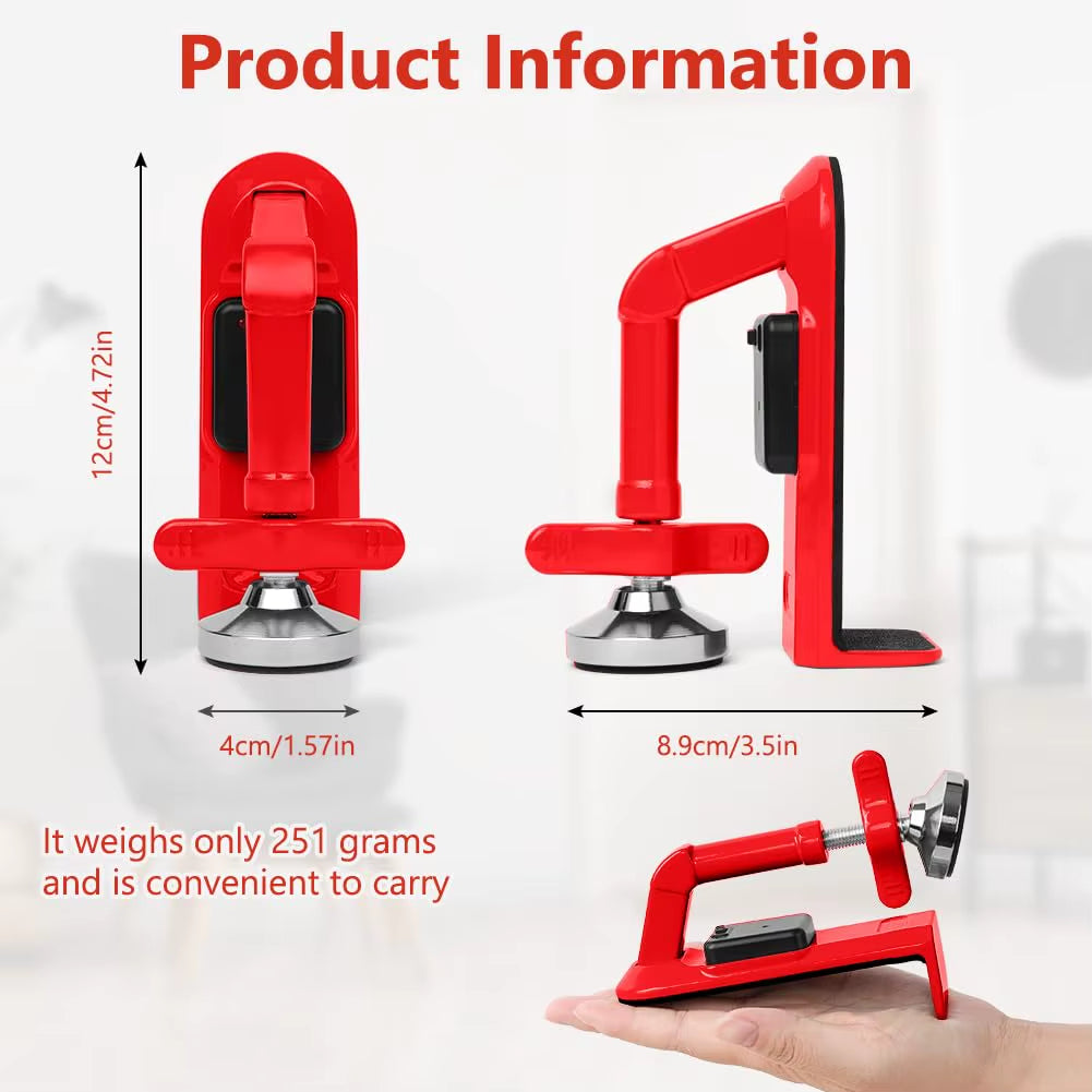 Portable Door Stop Alarm and Adjustable Non-Slip Door Jammer for Enhanced Personal Security in Hotels and Travel